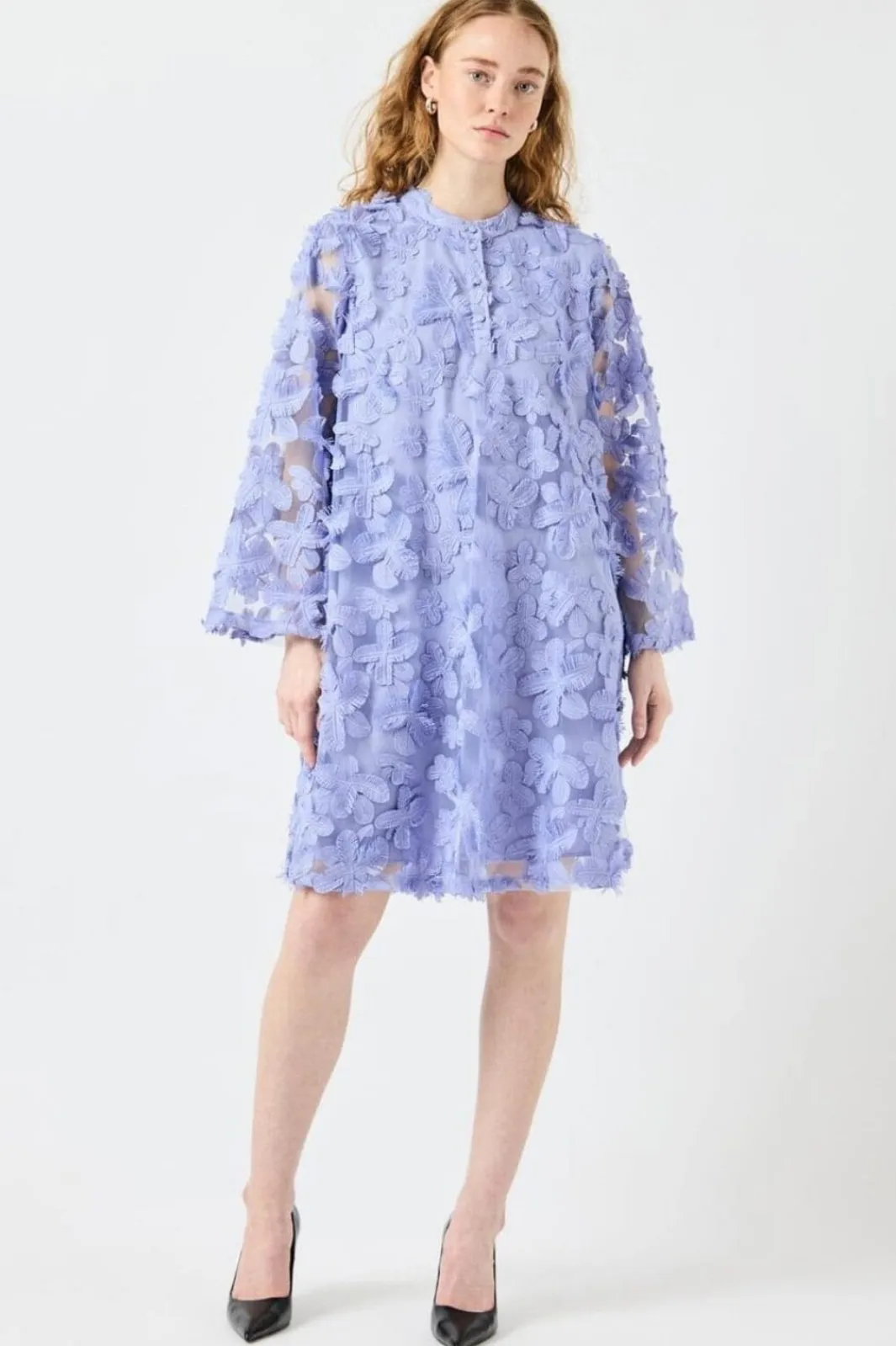 YAS karly 7/8 Short Dress 4920193 Blue Heron