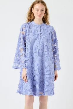YAS karly 7/8 Short Dress 4920193 Blue Heron