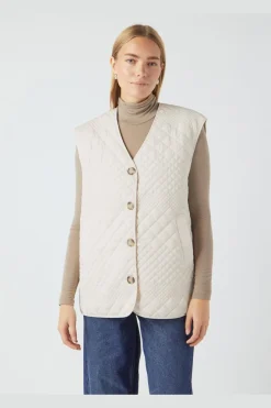 New YAS laurie Sl Padded Vest 4666566 Birch