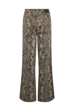 Sale YAS leonora Denim Jeans 4611693 Black Snake Print