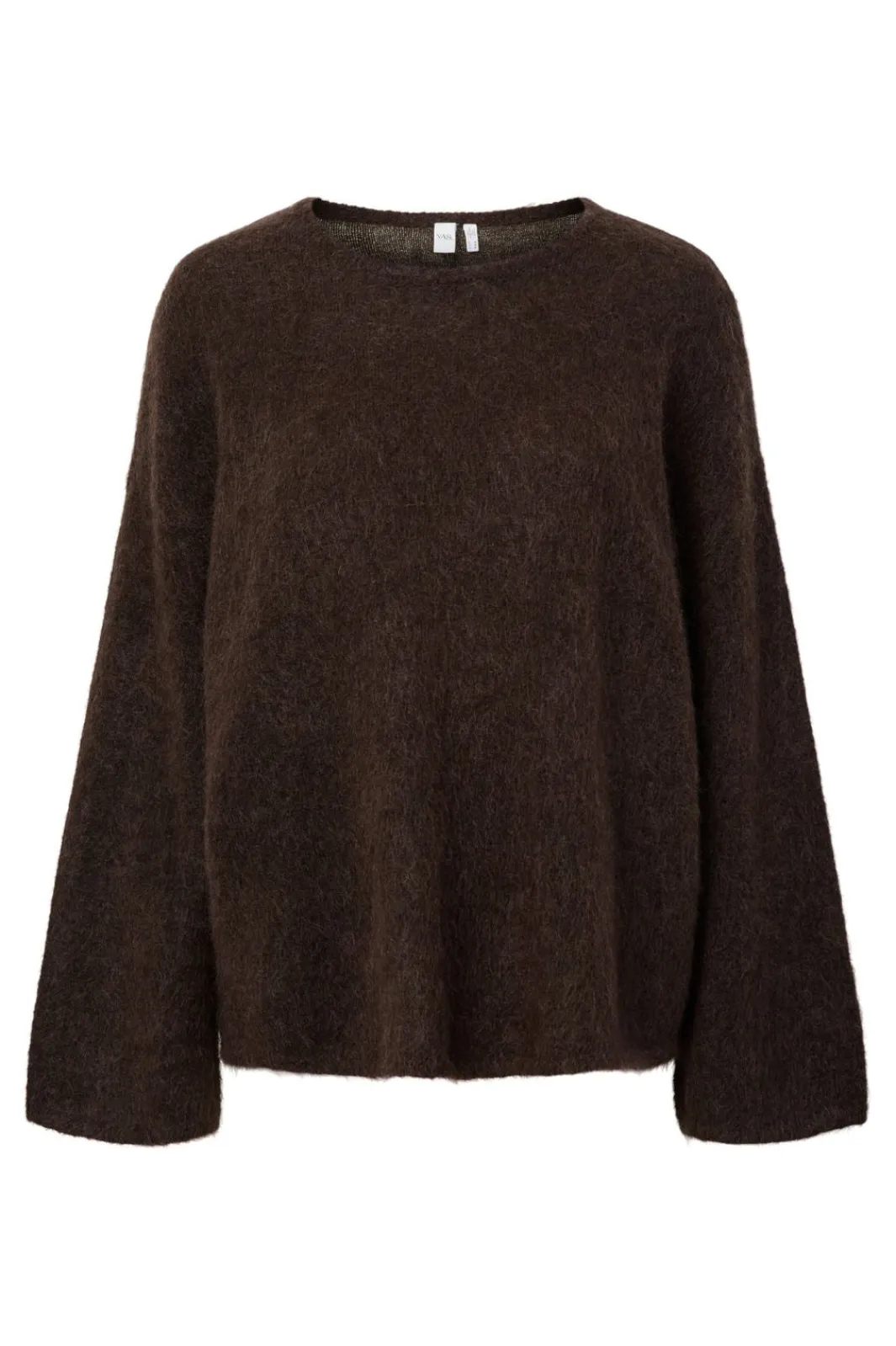 YAS limo Ls Mohair Blend Knit Pullover 4992102 Seal Brown
