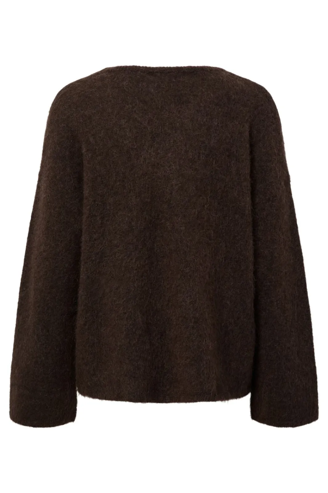 YAS limo Ls Mohair Blend Knit Pullover 4992102 Seal Brown