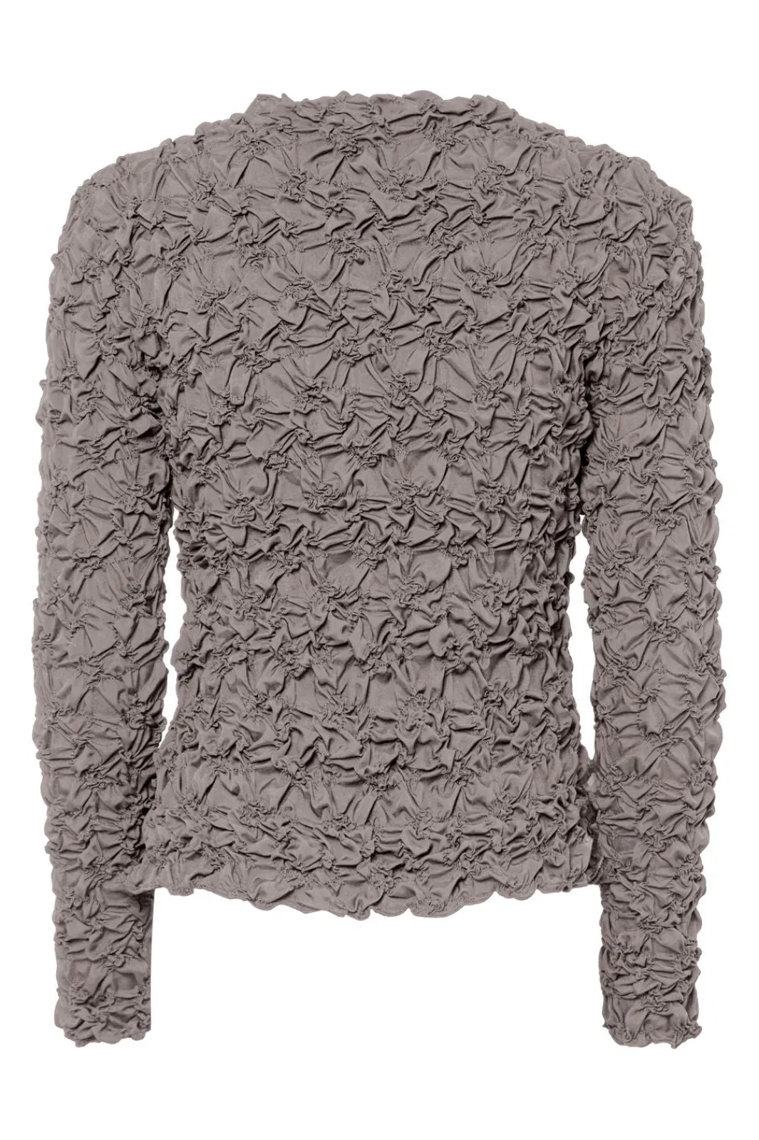 Discount YAS mera Ls Top 4966181 Taupe Gray