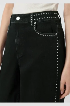Outlet YAS noelle Studded Jeans 4931525 Dark Grey Denim