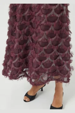 New YAS pazilla Skirt 4875443 Port Royale W Metallic