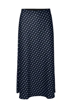 Online YAS pella Midi Skirt 5084718 Navy Blazer Powder Blue Dots