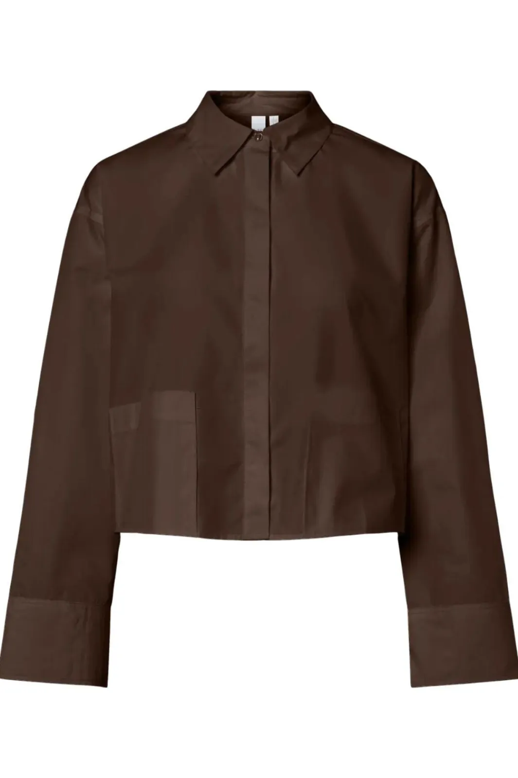 Online YAS royalee Ls Short Shirt 5090997 Chocolate Brown