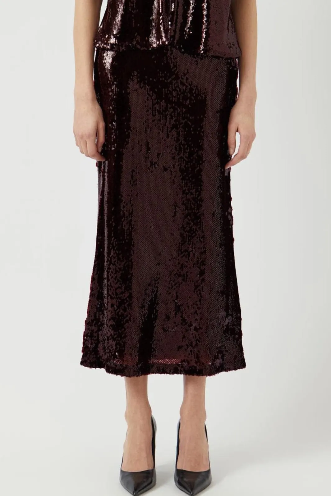 Best YAS royalina Hmw Sequin Ankle Skirt -Show 4845878 Port Royale W Sequins