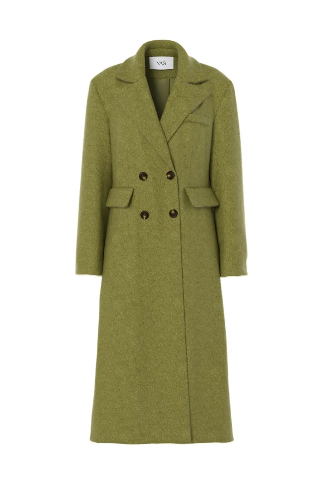 Best YAS royla Ls Wool Blend Long Coat 5099573 Cardamom Seed