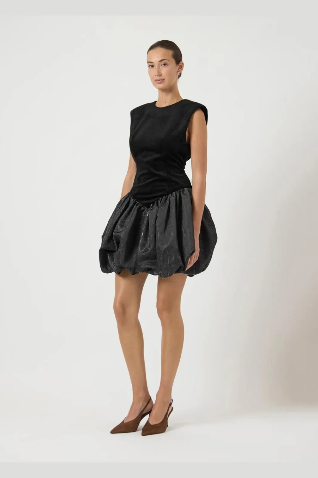 Discount YAS sarah Sl Bubble Hem Dress Gf 4933406 Black