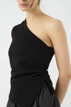YAS venice One Shoulder Top 4763674 Black