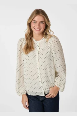 Discount Neo Noir Yrima Dot Blouse 166076 120