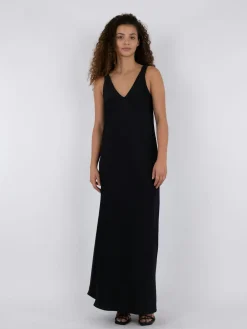 Sale Neo Noir Zakia Heavy Sateen Dress Black