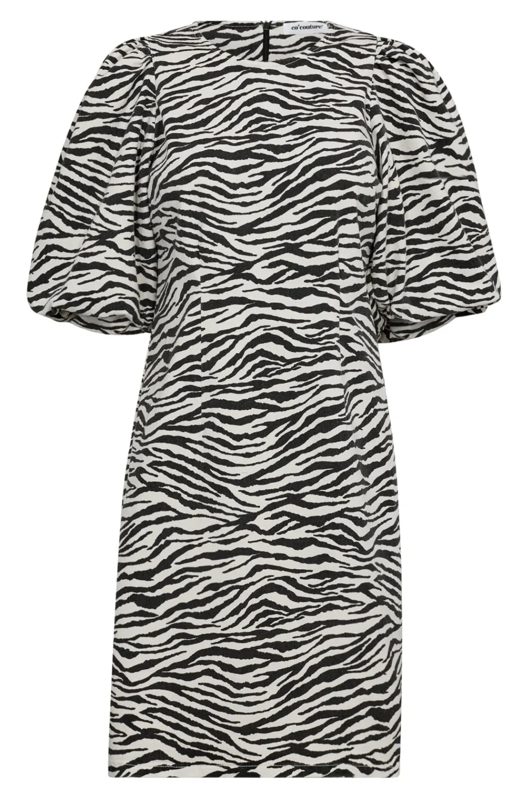 Co´Couture Zioncc Zebra Crop Puff Dress 36396 1196 Offwhite-Black