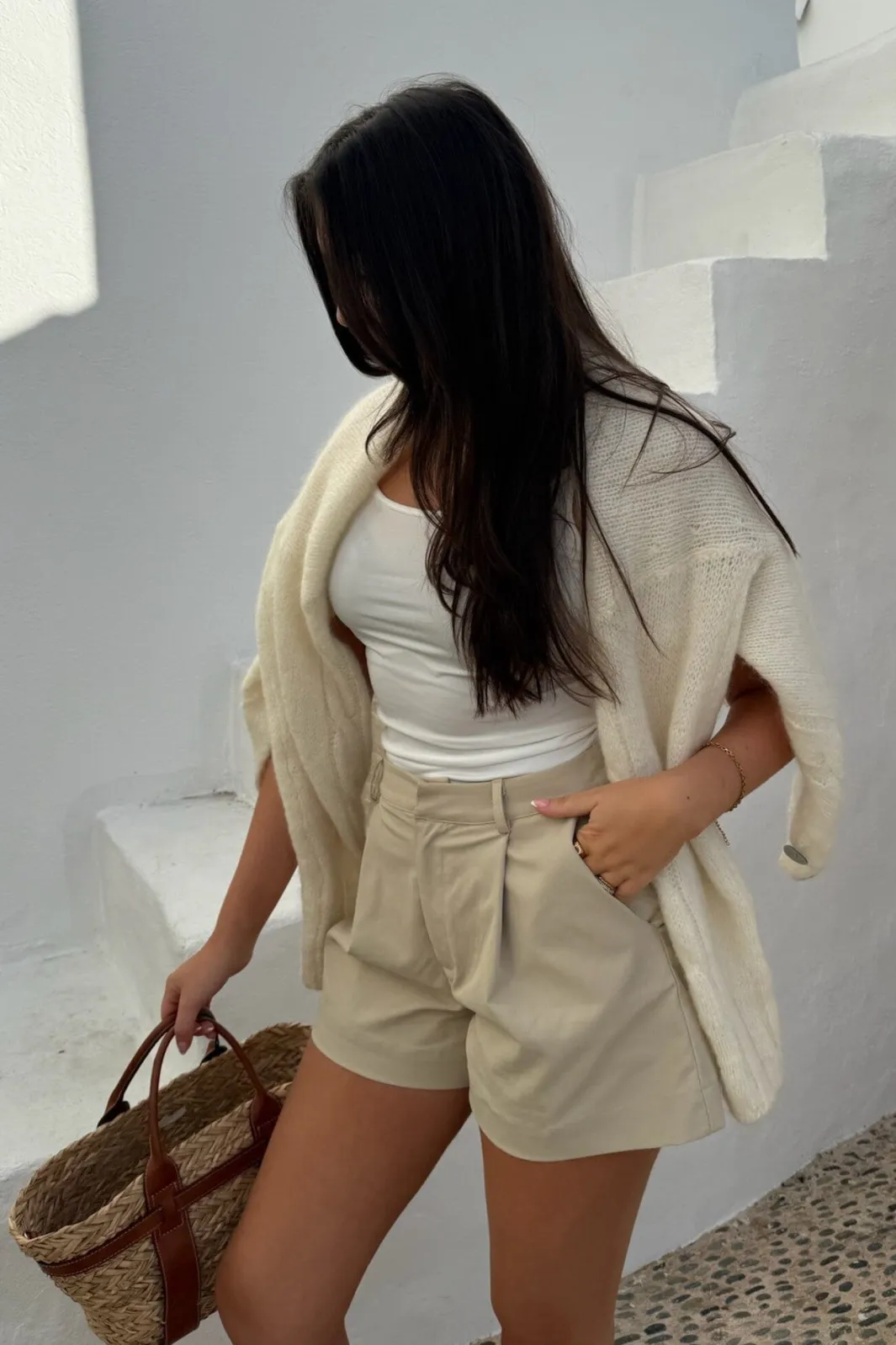 Best BYIC Zoeyic Shorts A23816 Beige