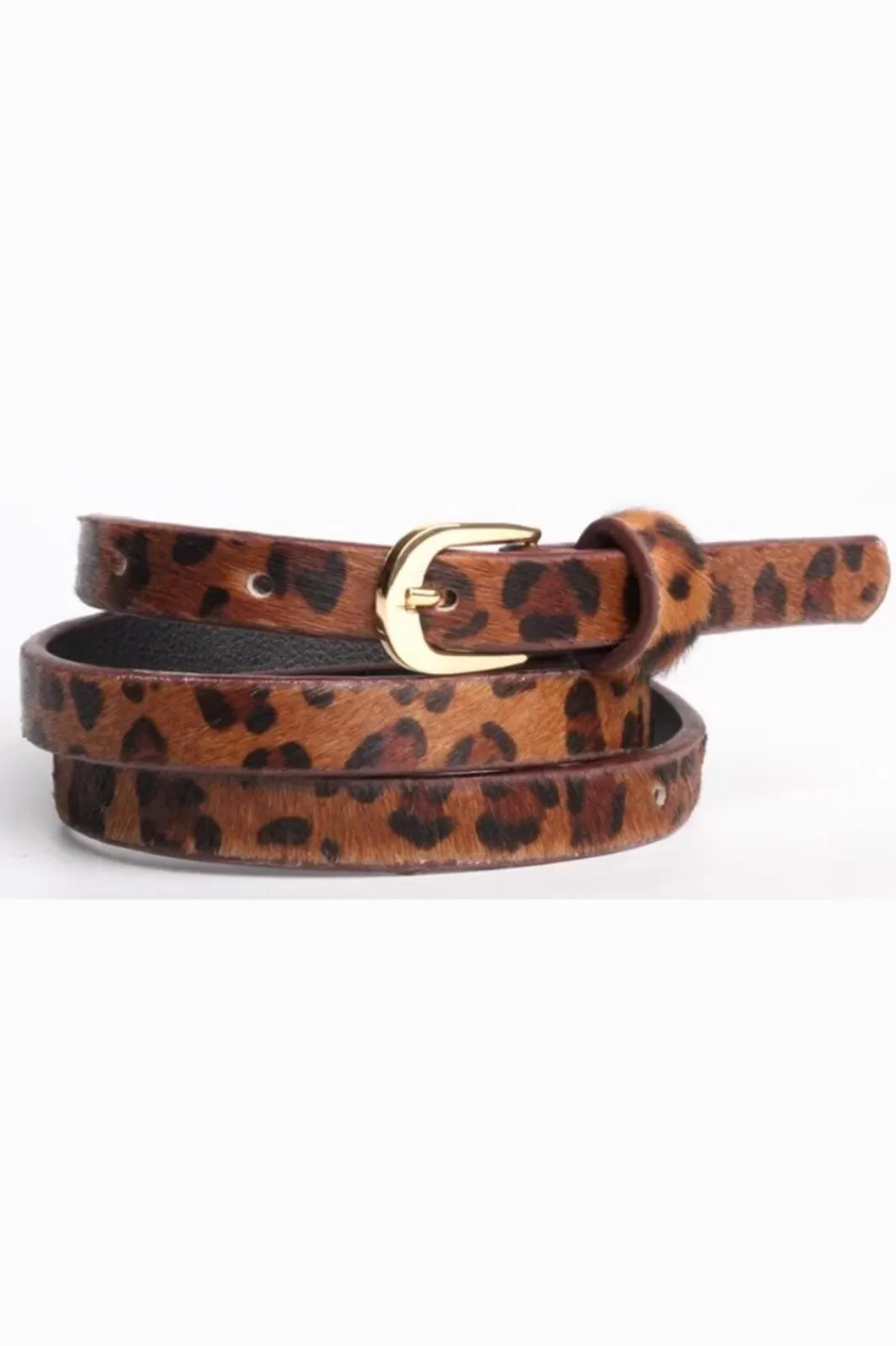 Online Plissé Copenhagen Zonia Belt Dark Leopard