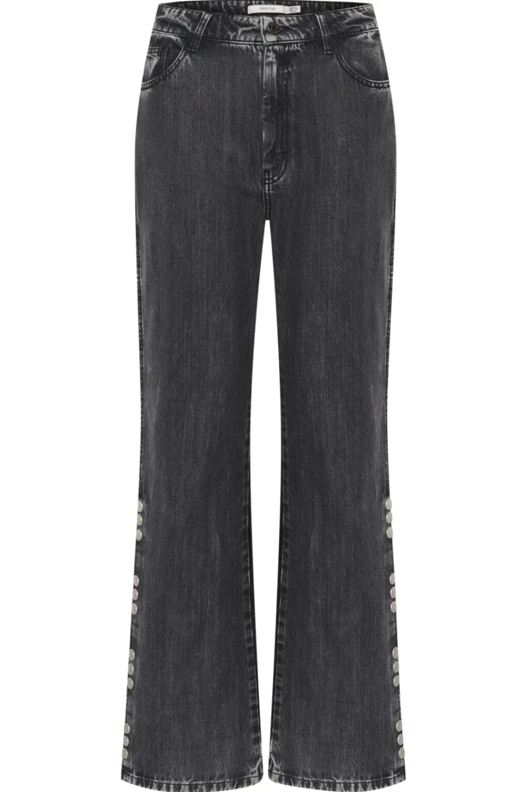 Discount Gestuz Zuvagz Straight Jeans 104987 Dark Grey Washed